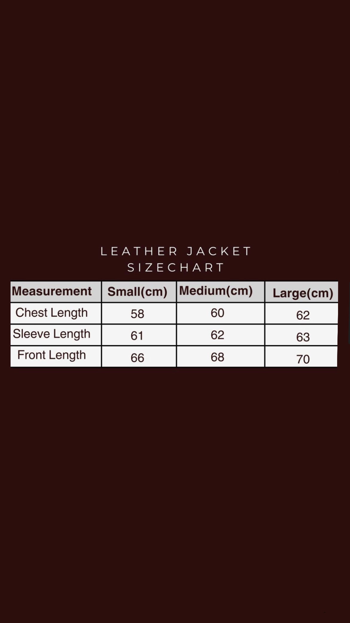 Dark amber leather jacket